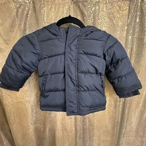 Old Navy Frost Free Navy Blue Winter Puffer Jacket Boys 18-24 Months